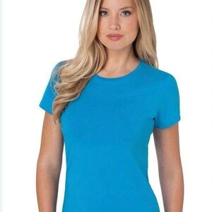 Southern Tide Vibrant Blue Short Sleeve Tee Crew Neck M
